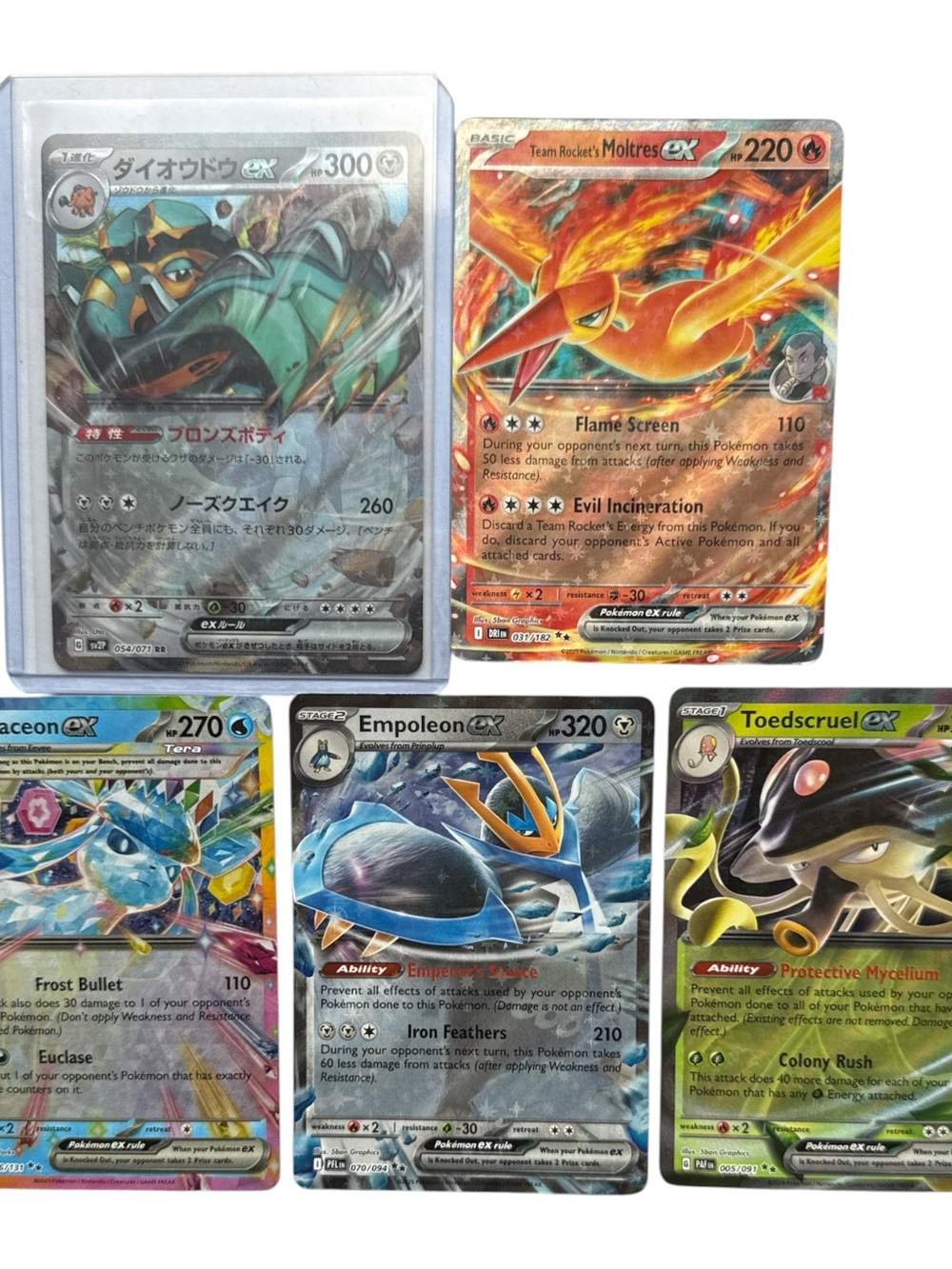Pokemon (5): Duraludon Team Rocket’s Moltres Glaceon Empoleon & Toedscruel ex